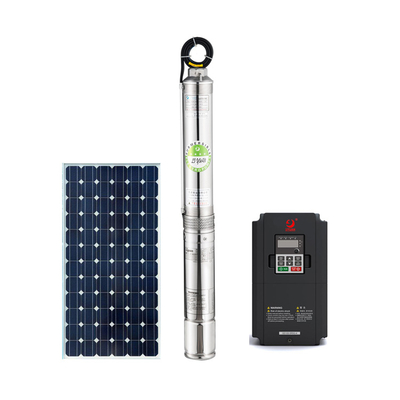 110v 1500w 7m3/h 100m 2ph brushless solar submersible pump with stainless steel impeller
