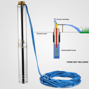 1.5 Hp 3 Hp Solar Submersible Pump 3 Inch 4 Inch Diameter Water Submersible Deep Well Pumps Fountain Well Pumps for Sale