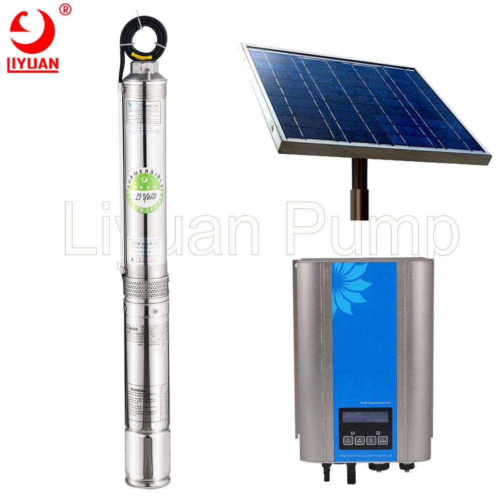5500 Watt Solar Water Pump, Agriculture Brushless Submersible Deep Well Solar Pump