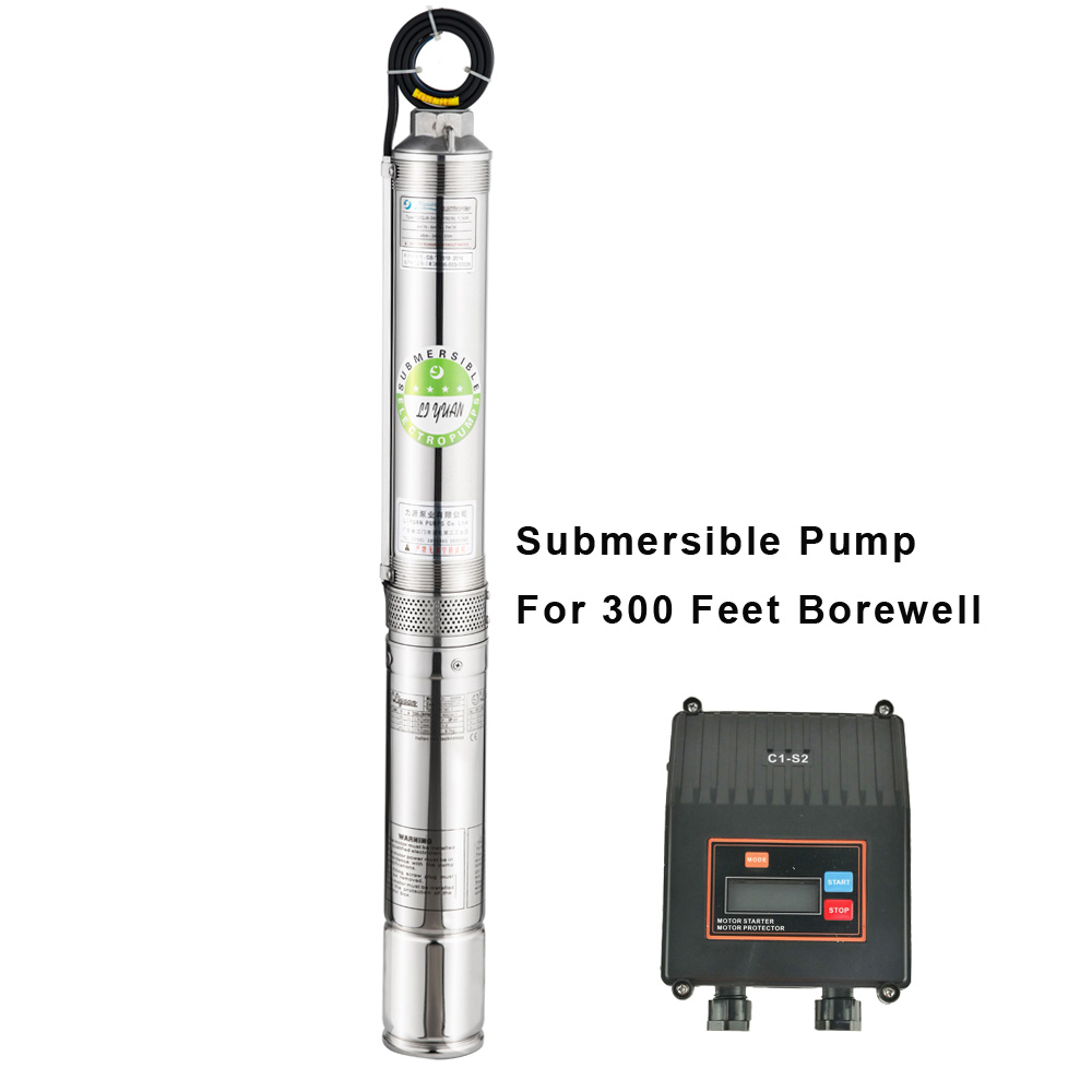Submersible Water Deep Well Pump Fountain Pumps Centrifugal Pump Ac 1hp 2 hp Small Volt 48v 24v 12v Dc Water Pump Motor 