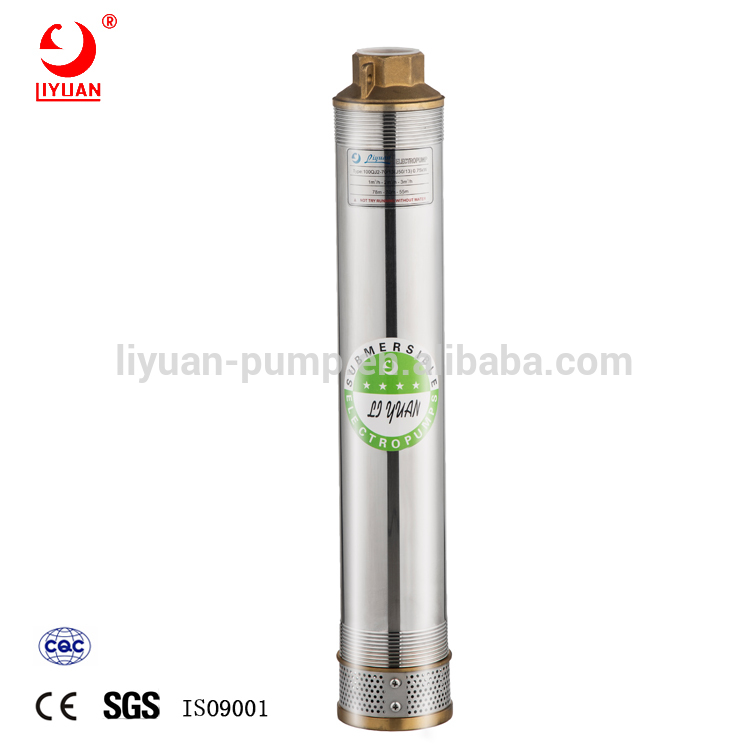 100m Lift 24v 36v DC Submersible 0.5 Hp 1 Hp 2 Hp Deep Well Solar Powered Submersible Water Pump with External Controller 
