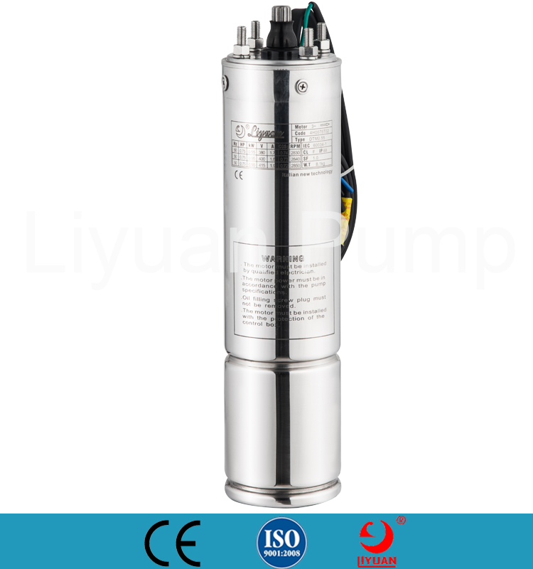 4'' S.S. Deep Well Water Pump Motor, Electric Pump Motor For Arid Area